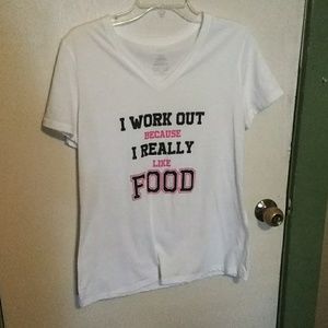 White v neck t shirt